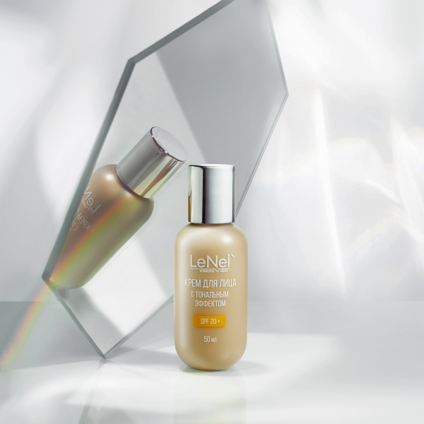 Крем для лица с тональным эффектом SPF 20+ (светлый или тёмный тон) от Lenel - купить в интернет-магазине Ленель