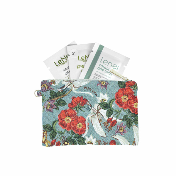 Косметичка «Lenel x VUA-LYA» "Цветы России" плоская
